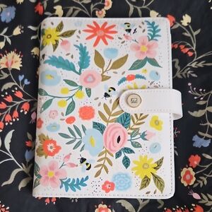 Floral Patterned 6 Rings Binder With Budget Inserts